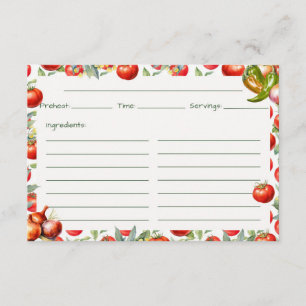 D'accompagnement Carte de recette de Chips 'N Salsa