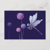 D'accompagnement Carte de recette de douche de fleurs violettes (Dos)