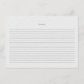 D'accompagnement Carte de recette de douche nuptiale aux tulipes et (Dos)