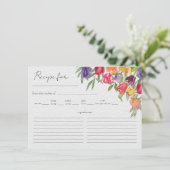 D'accompagnement Carte de recette de douche nuptiale aux tulipes et (Debout devant)