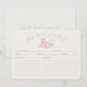 D'accompagnement Carte de recette de douche nuptiale Perles & Prose (Devant / Derrière)