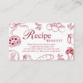 D'accompagnement Carte de recette de douche nuptiale That's Amore R (Devant)