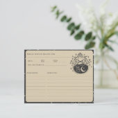 D'accompagnement Carte de recette de Fête des mariées céleste du Ta (Debout devant)