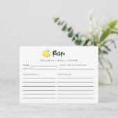 D'accompagnement Carte de recette de Fête des mariées de citron Élé (Debout devant)