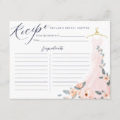 D'accompagnement Carte de recette de Fête des mariées de robe Maria (Devant)