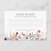 D'accompagnement Carte de recette de Fête des mariées Fleur sauvage (Devant)