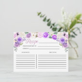 D'accompagnement Carte de recette de Fête des mariées florale de pr (Debout devant)