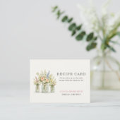 D'accompagnement Carte de recette de pot floral Frais du Marché (Debout devant)