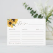 D'accompagnement Carte de recette de tournesol SUTTON  (Debout devant)