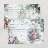 D'accompagnement Carte de recette d'épices d'hiver (Devant / Derrière)