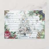 D'accompagnement Carte de recette d'épices d'hiver (Dos)