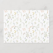 D'accompagnement Carte de recette Fête des mariées Fleur de prairie (Dos)