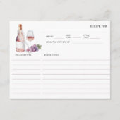 D'accompagnement Carte de recette Fête des mariées Perles et poursu (Devant)