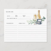 D'accompagnement Carte de recette Fête des mariées Perles et poursu (Devant)