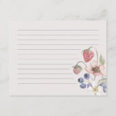 D'accompagnement Carte de recette Fête des mariées sucrée aux baies (Dos)