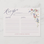 D'accompagnement Carte de recette Fête des mariées sucrée aux baies (Devant)