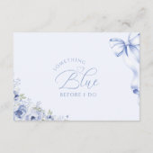 D'accompagnement Carte de recette florale 'Something Blue' (Dos)