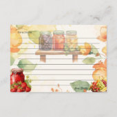 D'accompagnement Carte de recette Marmalade (Dos)