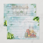 D'accompagnement Carte de recette Pickle Jar (Devant / Derrière)