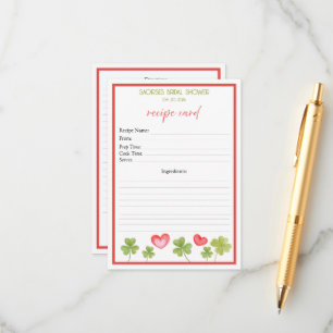 D'accompagnement Carte de recette pour la douche de la mariée : Cha