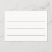 D'accompagnement Carte de recette SIERRA Bohemian Pampas (Dos)