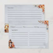 D'accompagnement Carte de recette simple à tarte (Devant / Derrière)