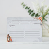 D'accompagnement Carte de recette simple à tarte (Debout devant)