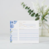 D'accompagnement Carte de recette Something Blue (Debout devant)