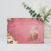 D'accompagnement Carte de recette sucre et épices (Debout devant)