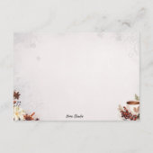 D'accompagnement Carte de recette vide de base sucre et épices (Dos)