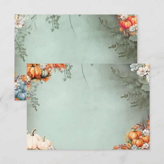 D'accompagnement Carte de recette vierge gourmande (Devant / Derrière)