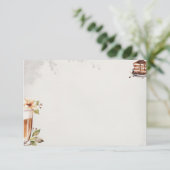 D'accompagnement Carte de recette vierge rôtie française (Debout devant)