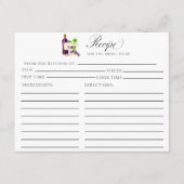 D'accompagnement Carte de recette Vino Before Vows pour insertion d (Devant)