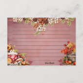 D'accompagnement Carte de recette Wassail Warming (Dos)