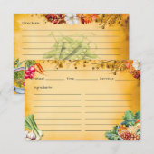 D'accompagnement Carte de recettes Soup Du Jour (Devant / Derrière)