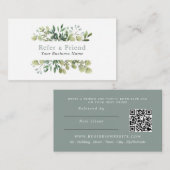 D'accompagnement Carte de référence du cadre de feuillage floral (Devant / Derrière)