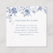 D'accompagnement Carte de référence florale bleue Something Blue (Devant)