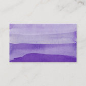D'accompagnement Carte de registre à aquarelle violette (Dos)