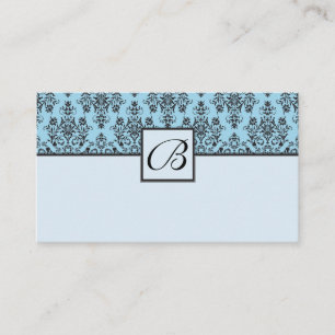 D'accompagnement Carte de Registre Cadeau Monogramme Blue Mariage d