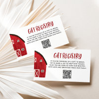 Carte de registre de bébé avec code QR pour Baby S