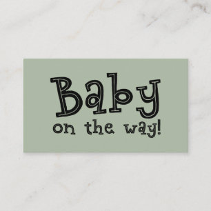 D'accompagnement Carte de registre de cadeaux sauge éditable, Bébé