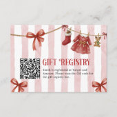 D'accompagnement Carte de registre de code QR de cadeau de douche d (Devant)