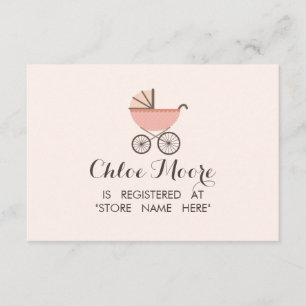 D'accompagnement Carte de registre de douche pour bébé Chic Pram Gi