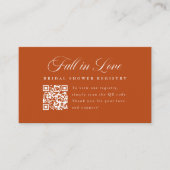 D'accompagnement Carte de registre de mariage élégante à code QR po (Devant)