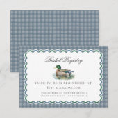 D'accompagnement Carte de Registre de Mariage Gingham Chasse Canard (Devant / Derrière)
