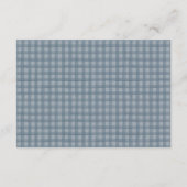 D'accompagnement Carte de Registre de Mariage Gingham Chasse Canard (Dos)