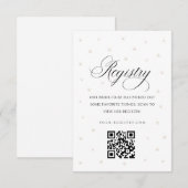 D'accompagnement Carte de Registre de Mariage Perles Blanches (Devant / Derrière)