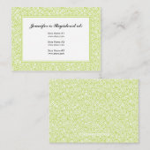 D'accompagnement Carte de registre spirale - 3,5 po x 2,5 po (Devant / Derrière)