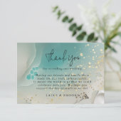 D'accompagnement Carte de remerciement aquarelle de marée moderne (Debout devant)