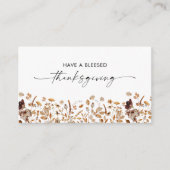 D'accompagnement Carte de remerciement avec feuilles d'automne (Devant)